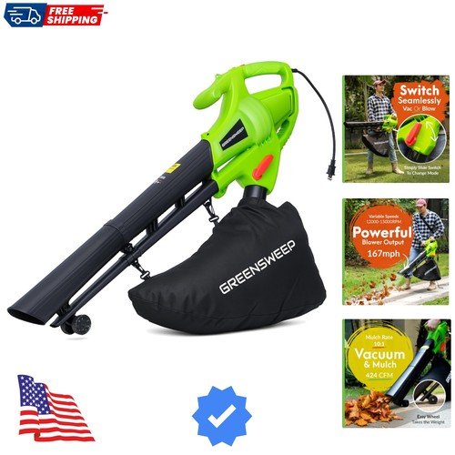 Leaf blower vacuum - 3-in-1, blower,