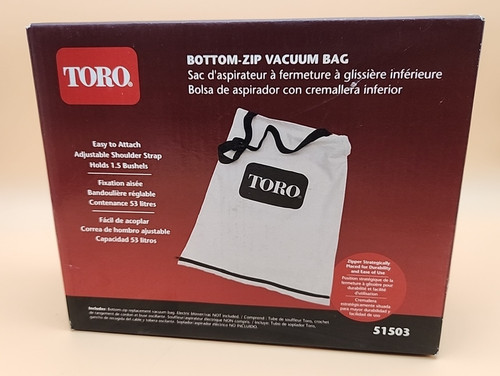 Toro 51503 bottom zip - 51503, bottom-zip